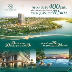 Chỉ Với 400 Triệu Đồng – Sở Hữu Ngay Căn Hộ Cao Cấp 3 Mặt View Sông, Cách Quận 1 Chỉ 11,5km