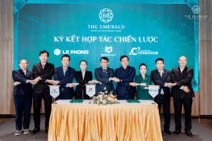 Lê Phong Và Coteccons Ký Kết Hợp Tác Chiến Lược Dự Án The Emerald 68 Với Ngân Hàng BIDV Và DKRA Realty