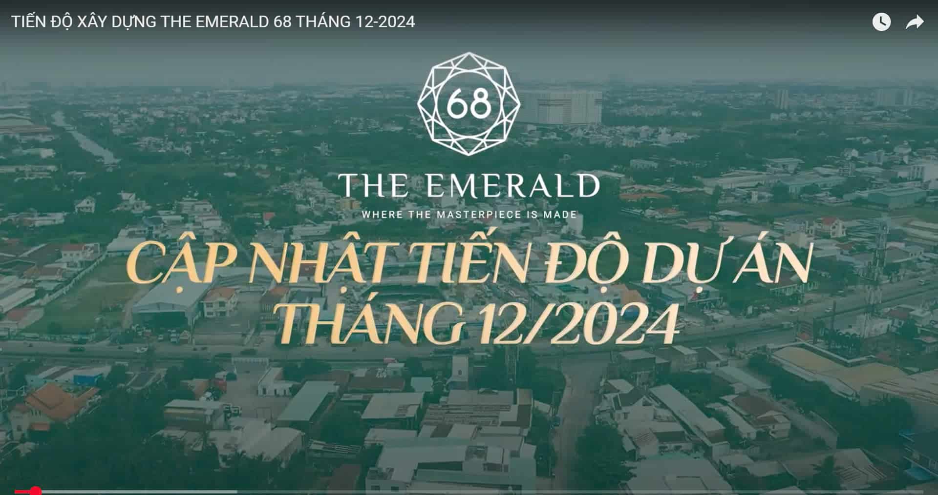 Cập Nhật Tiến Độ Thi Công The Emerald 68 Tháng 12/2024