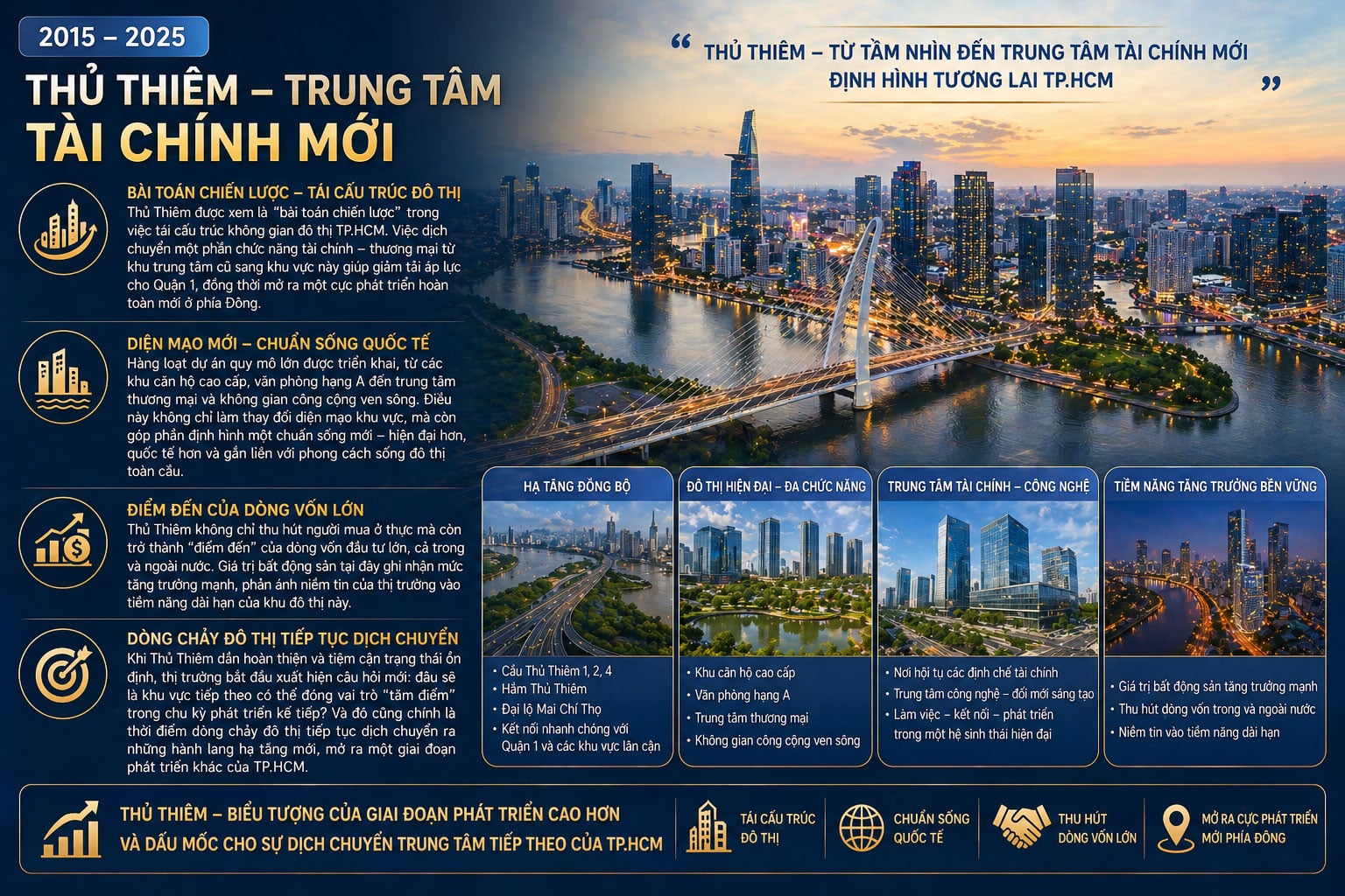 Giai đoạn 2015 – 2025: Thủ Thiêm – Trung tâm tài chính mới