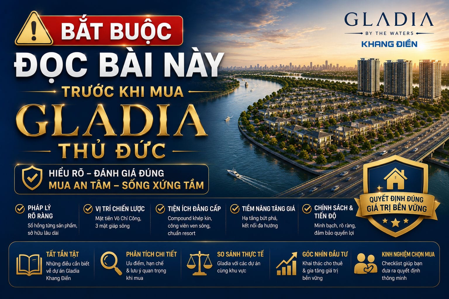 Bắt buộc đọc bài này trước khi mua Gladia Thủ Đức