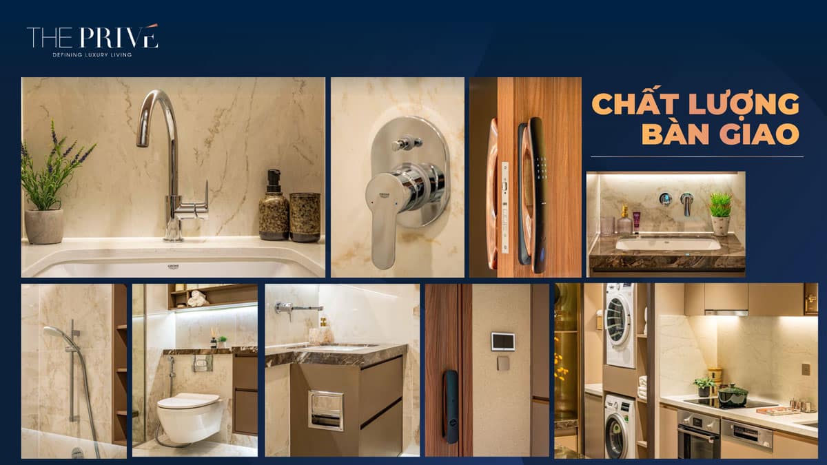 Chất lượng bàn giao căn hộ The Prive đã được nâng cấp