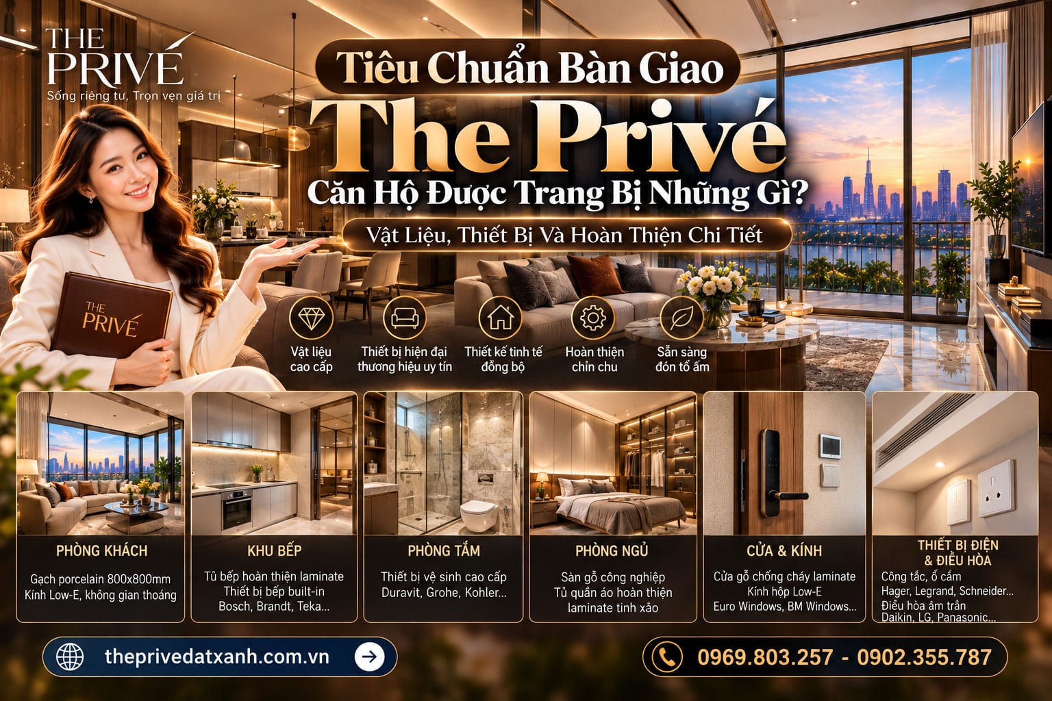 Tiêu Chuẩn Bàn Giao The Privé – Căn Hộ Được Trang Bị Những Gì?
