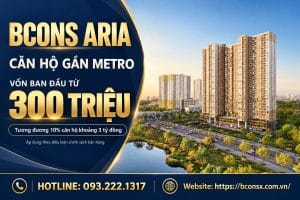 Sở hữu Bcons Aria ngay Metro với tài chính từ 300 triệu đồng