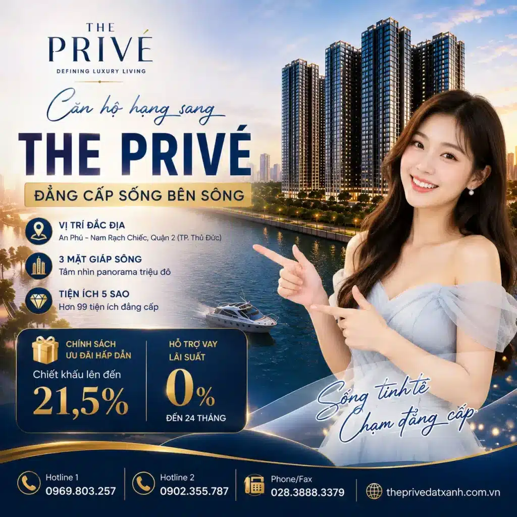 Căn hộ cao cấp 3 mặt giáp sông do tập đoàn Bluemarq Group làm chủ đầu tư